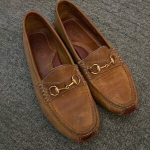 Gucci nubuck leather loafers sz 8M